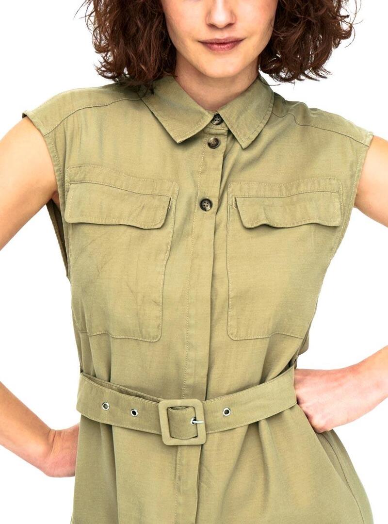 Vestito Only Laris Largo Verde per Donna