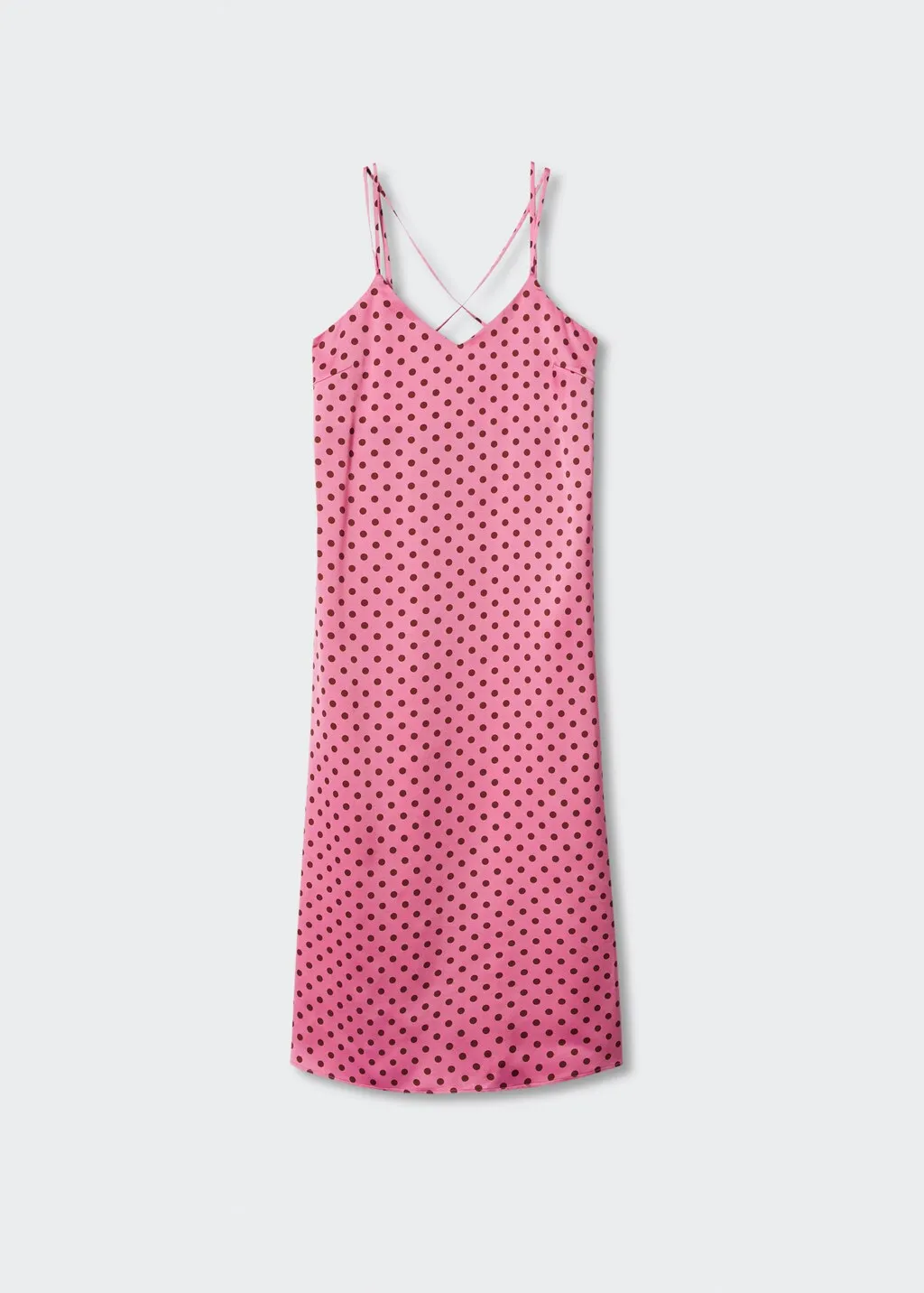 Vestito satinato pois