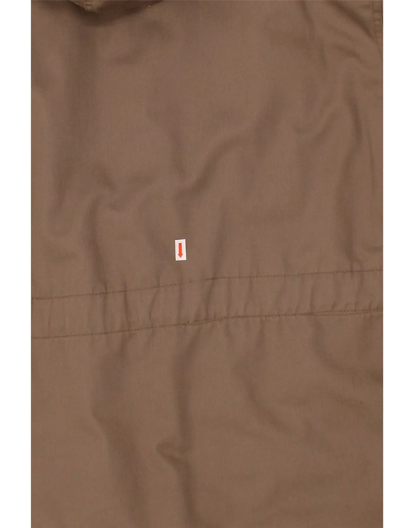 VINTAGE Mens Hooded Parka Jacket IT 52 XL Brown Polyester
