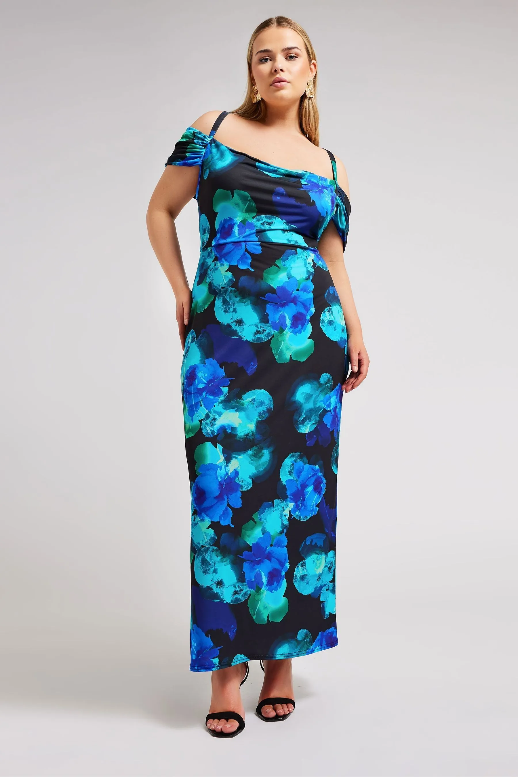 Yours Curve London - Abito con spalle scoperte